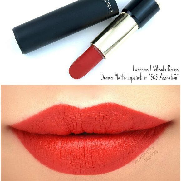 Lancome L'Absolu Rouge Drama Matte Lipstick - 505 adoration - Picture 3 of 3